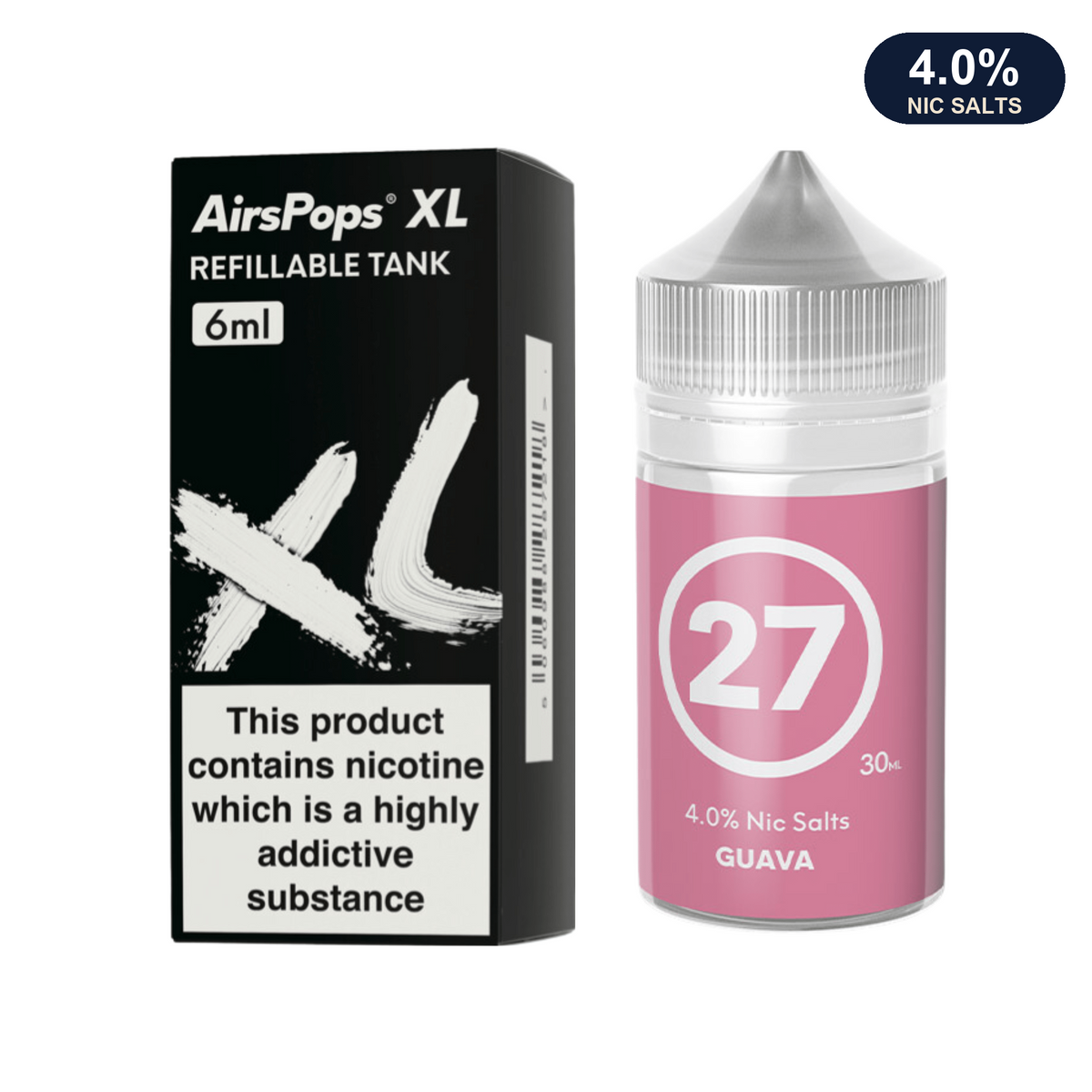 #27 Guava XL Refill Pod + E-Liquid bundle