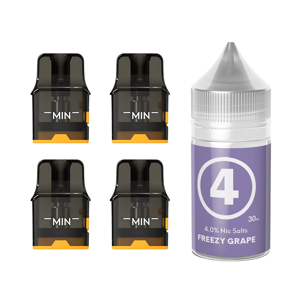4 Freezy Grape Pod & Built - in Coil (0.6Ω) - for Pro II only Airscream Pro II / LITE Refillable Pods & 313 AirsPops E - Liquid Bundle | Airscream AirsPops | Shop Buy Online | Cape Town, Joburg, Durban, South Africa