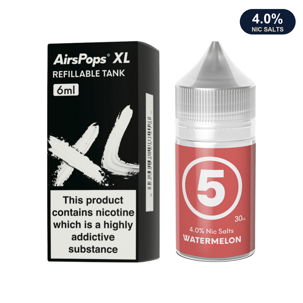 #5 Ice Watermelon XL Refill Pod + E-Liquid bundle
