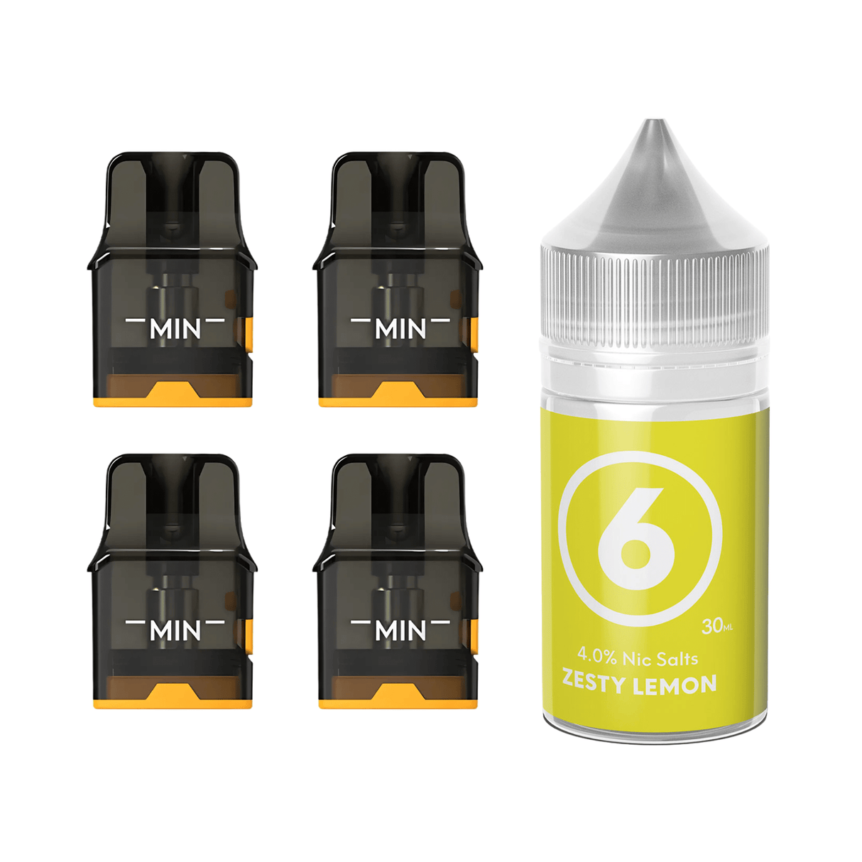 6 Zesty Lemon Pod & Built - in Coil (0.6Ω) - for Pro II only Airscream Pro II / LITE Refillable Pods & 313 AirsPops E - Liquid Bundle | Airscream AirsPops | Shop Buy Online | Cape Town, Joburg, Durban, South Africa