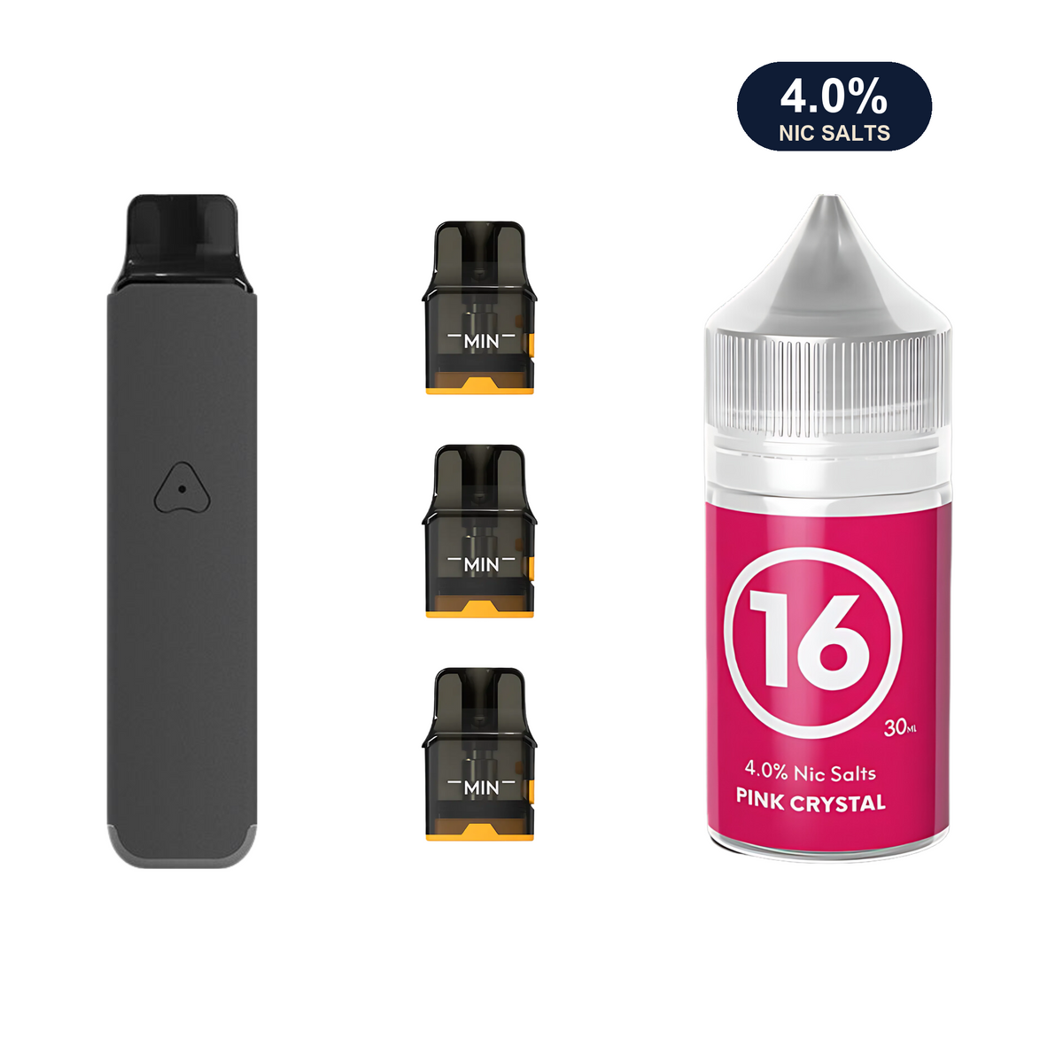 Steel Grey #16 Pink Crystal AirsPops Pro LITE Bundle