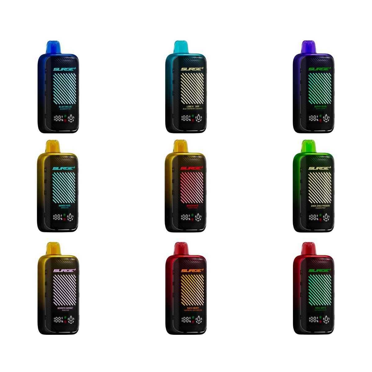 All Flavours of Nasty Bar Surge 55k Disposable Vapes