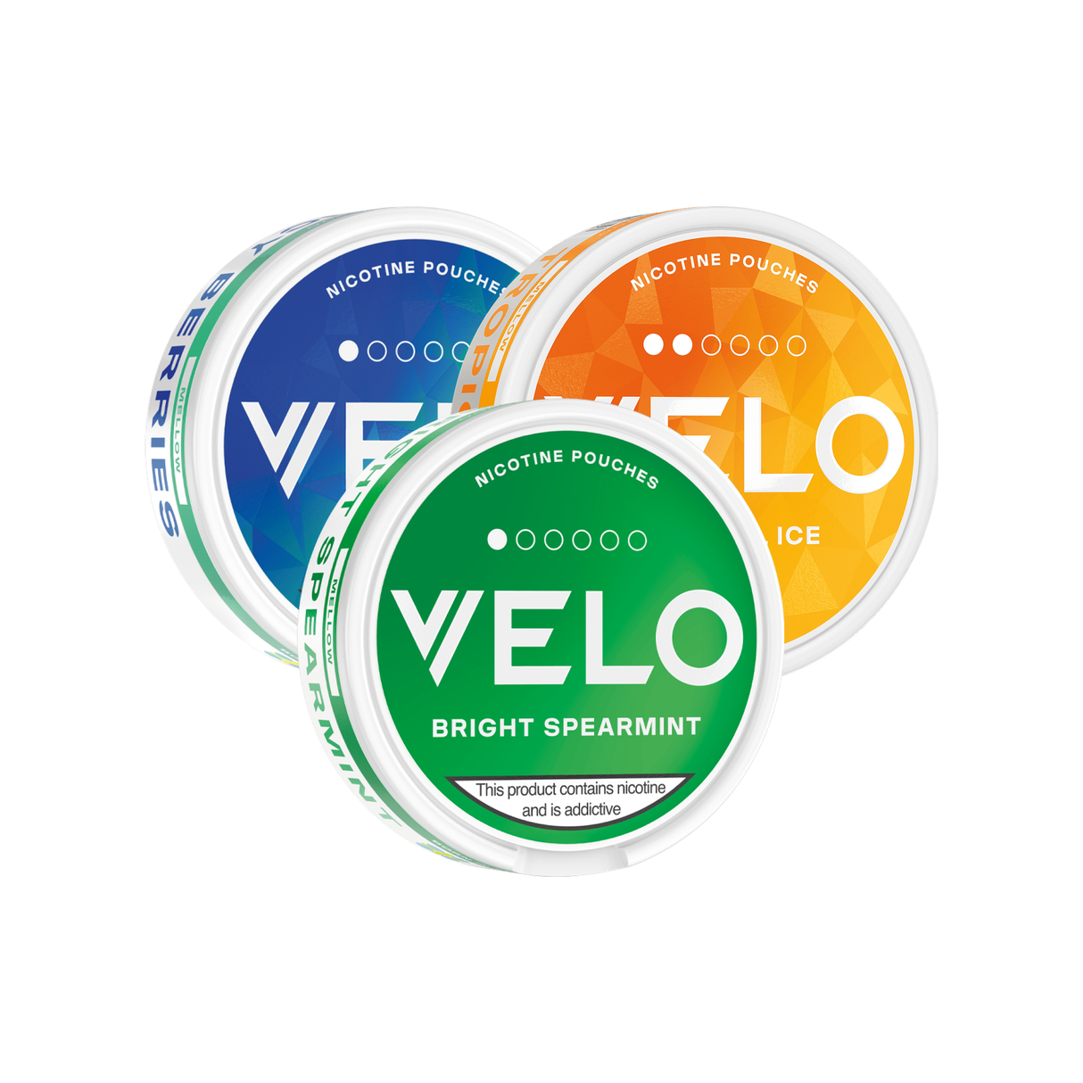All flavours - Velo Mellow 4-6mg Nicotine Pouches 5-Pack | Velo | Shop Buy Online | Cape Town, Joburg, Durban, South Africa