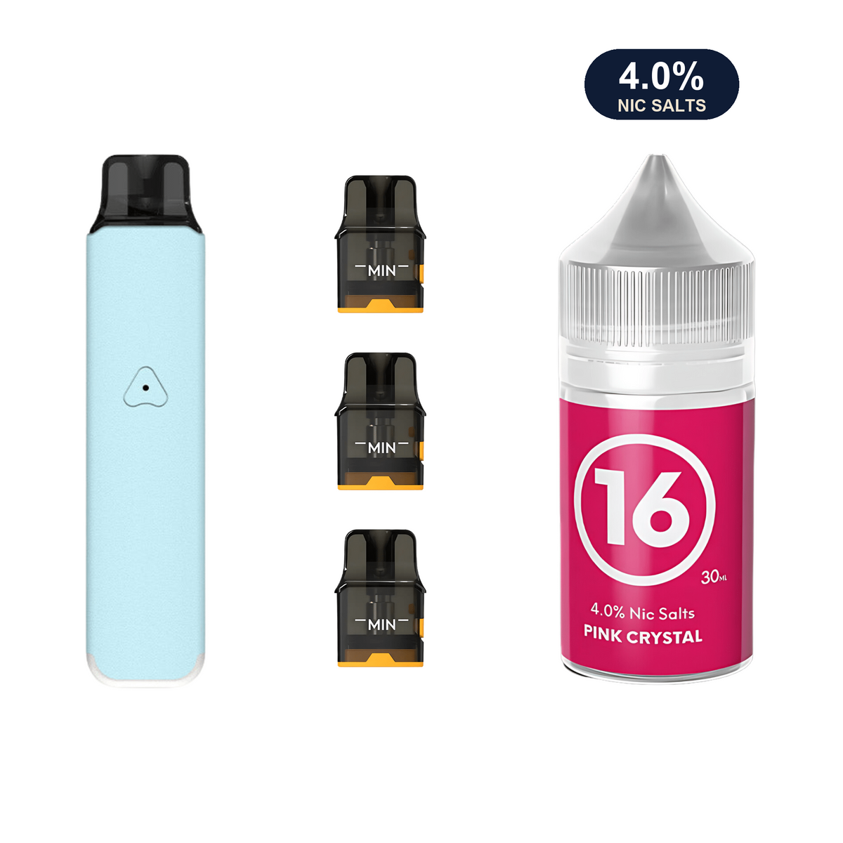 Aqua Blue #16 Pink Crystal AirsPops Pro LITE Bundle