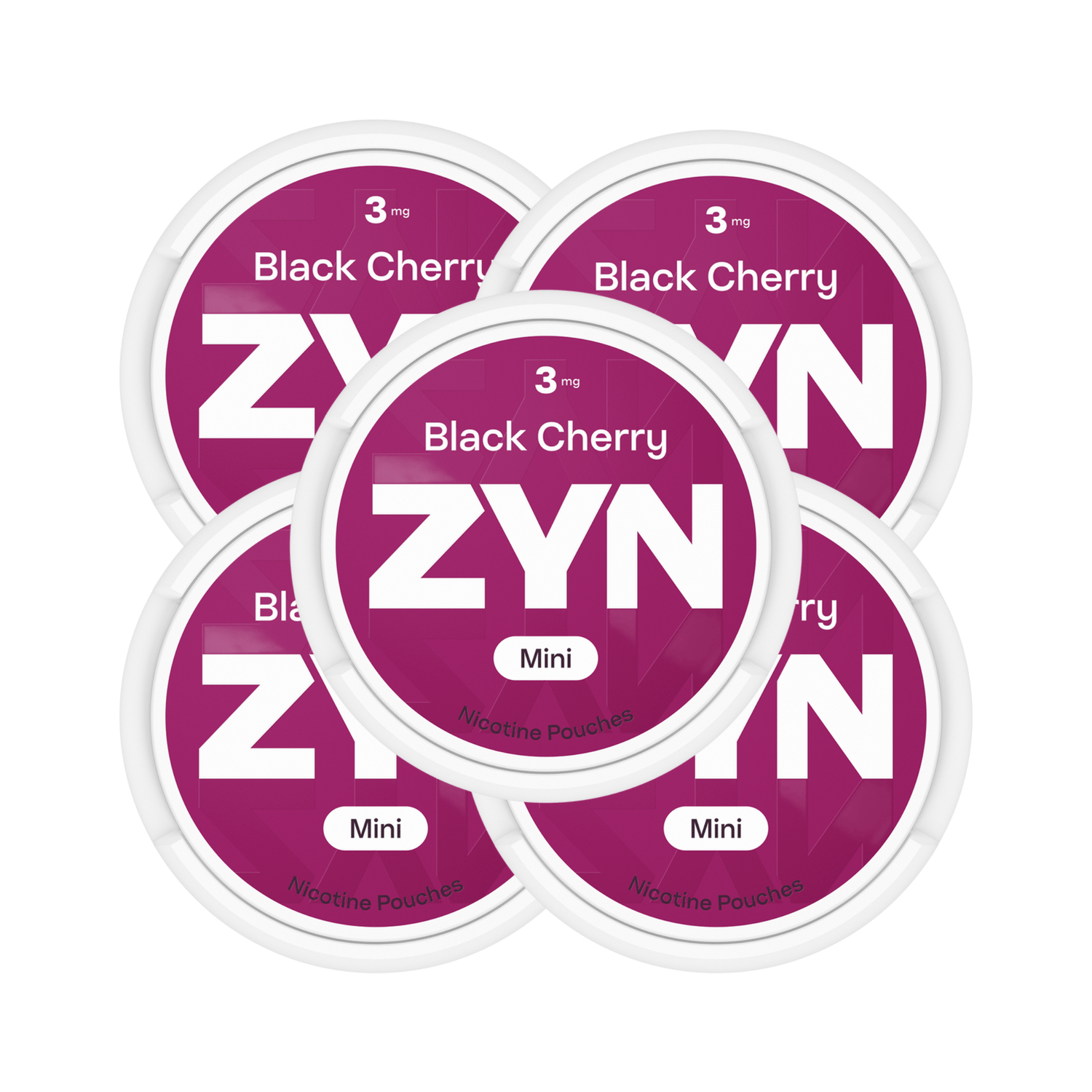 Black Cherry 5 - Pack ZYN 3mg Medium Nicotine Pouches | ZYN | Shop Buy Online | Cape Town, Joburg, Durban, South Africa
