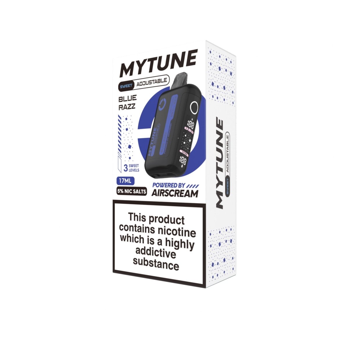 Blue Razz Airscream MyTune 17ml Disposable Vape - 5% | Airscream AirsPops | Shop Buy Online | Cape Town, Joburg, Durban, South Africa