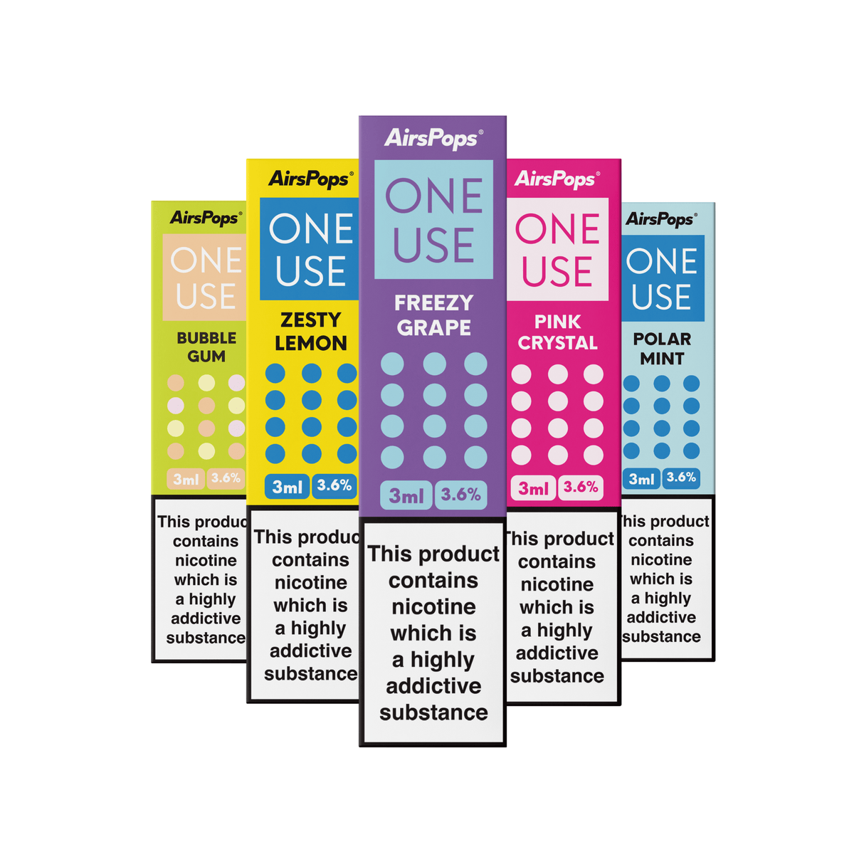 Bubblegum Airscream AirsPops ONE USE 3ml Disposable Vape - 3.6% | Airscream AirsPops | Shop Buy Online | Cape Town, Joburg, Durban, South Africa