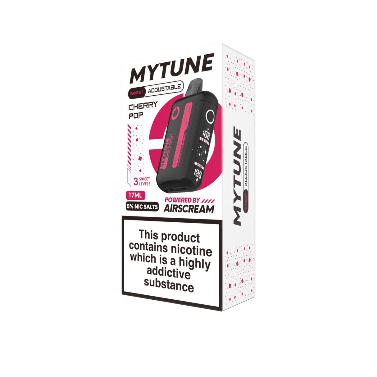 Cherry Pop Airscream MyTune 17ml Disposable Vape - 5% | Airscream AirsPops | Shop Buy Online | Cape Town, Joburg, Durban, South Africa