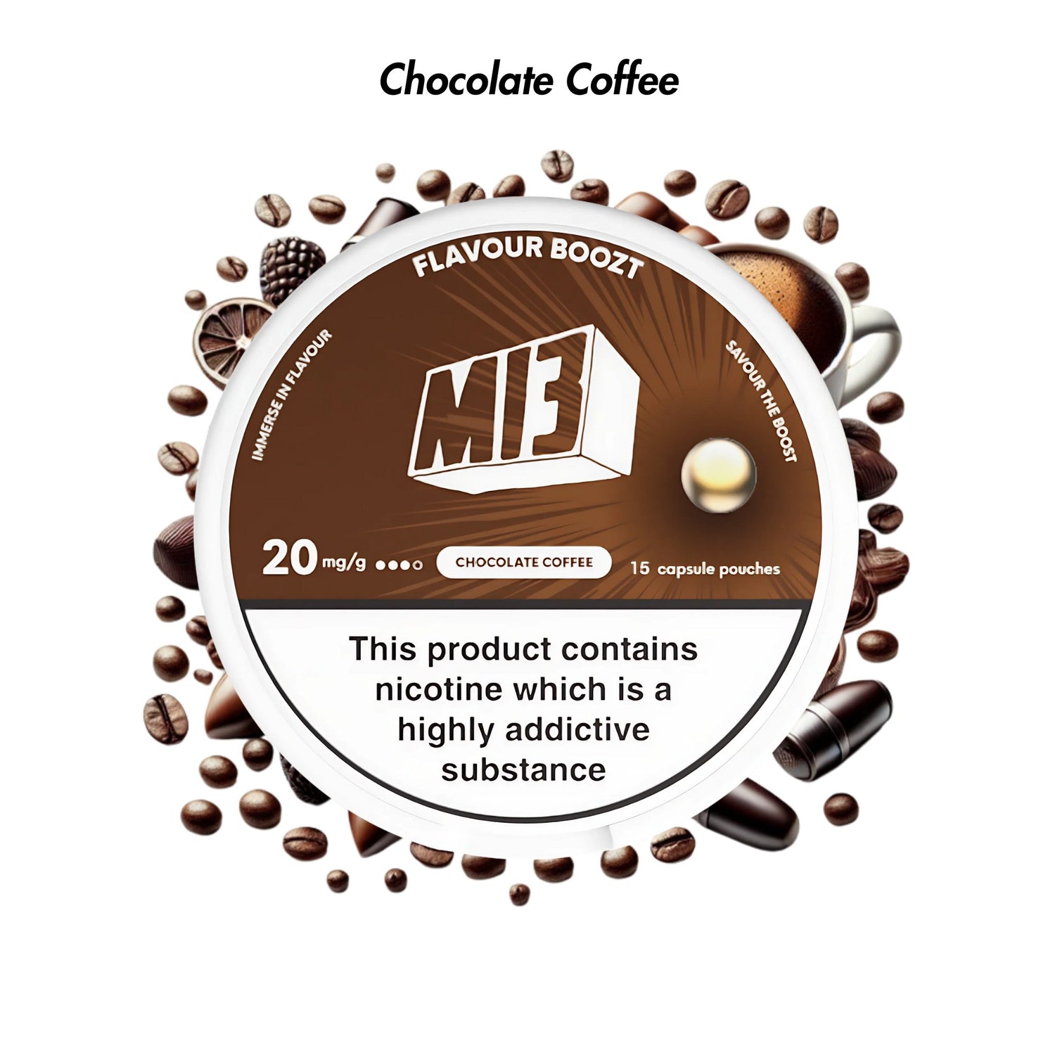 Chocolate Coffee Airscream M13 Nicotine Pouches - 20mg | Airscream AirsPops | Shop Buy Online | Cape Town, Joburg, Durban, South Africa