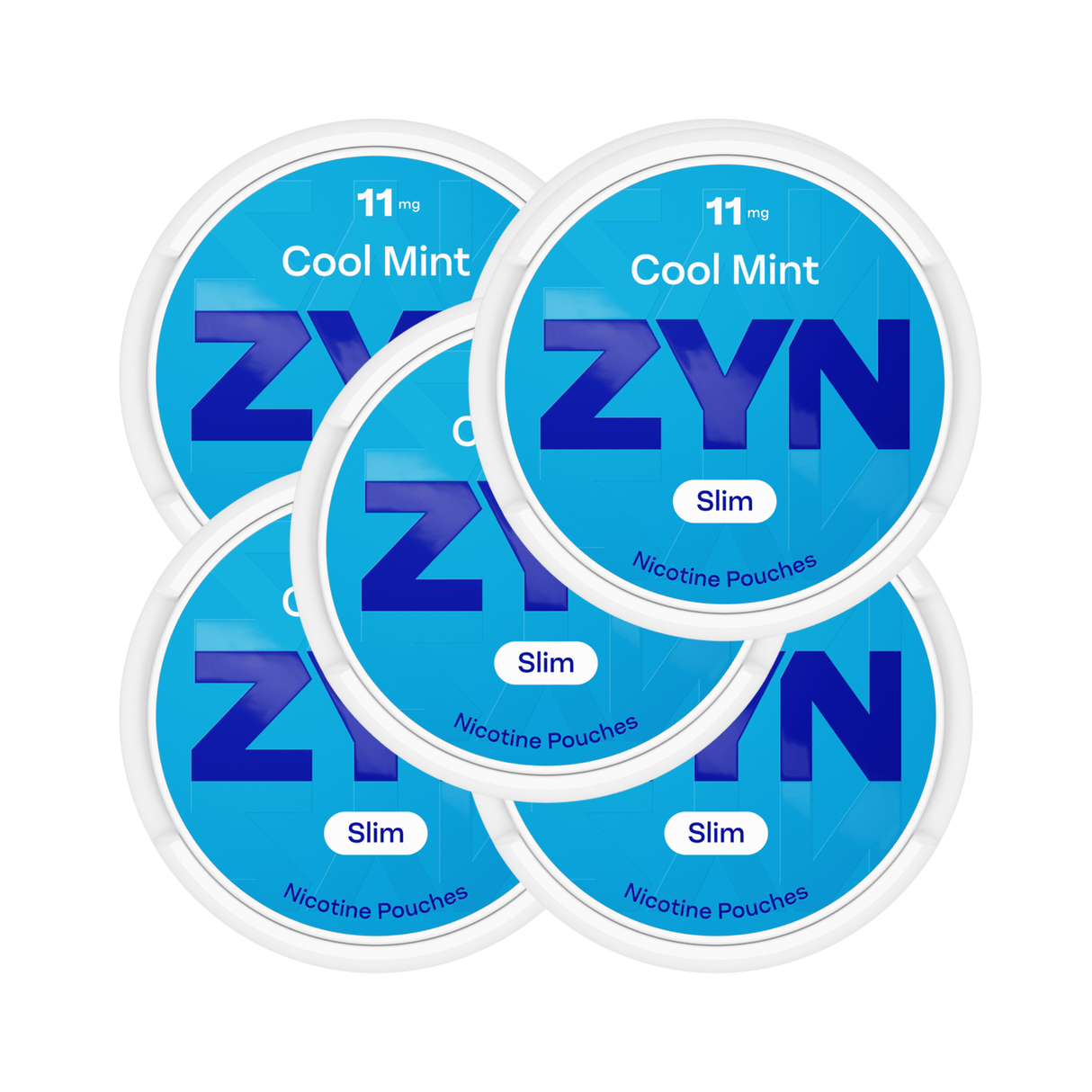 Cool Mint 5 - Pack ZYN Slim Extra Strong Nicotine Pouches - 11mg | ZYN | Shop Buy Online | Cape Town, Joburg, Durban, South Africa