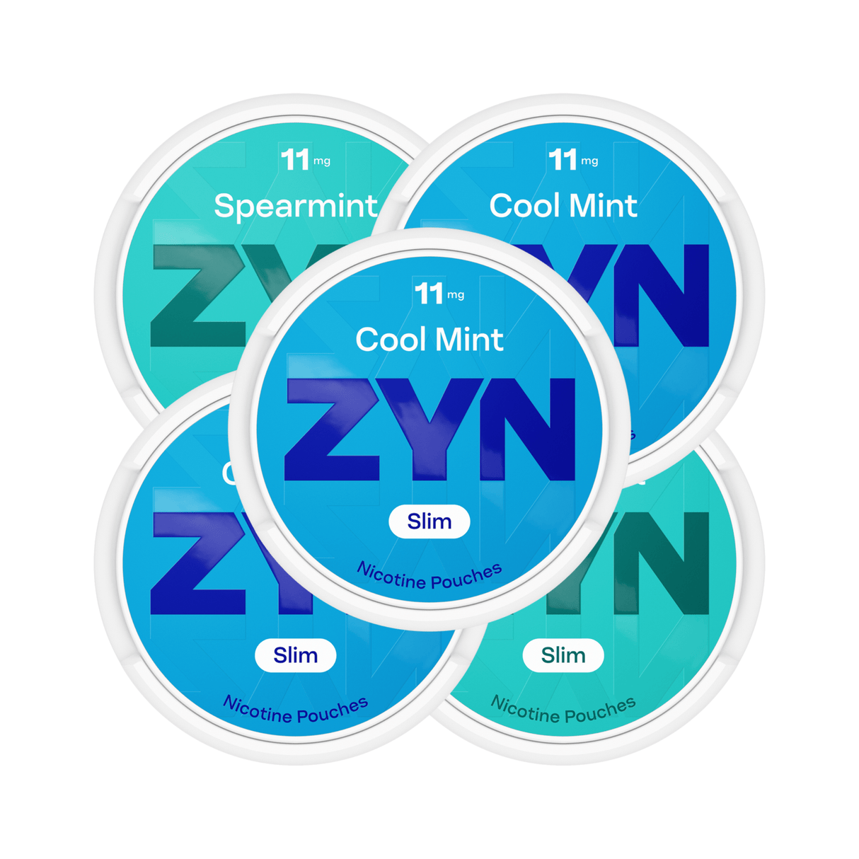Cool Mint 5 - Pack ZYN Slim Extra Strong Nicotine Pouches - 11mg | ZYN | Shop Buy Online | Cape Town, Joburg, Durban, South Africa