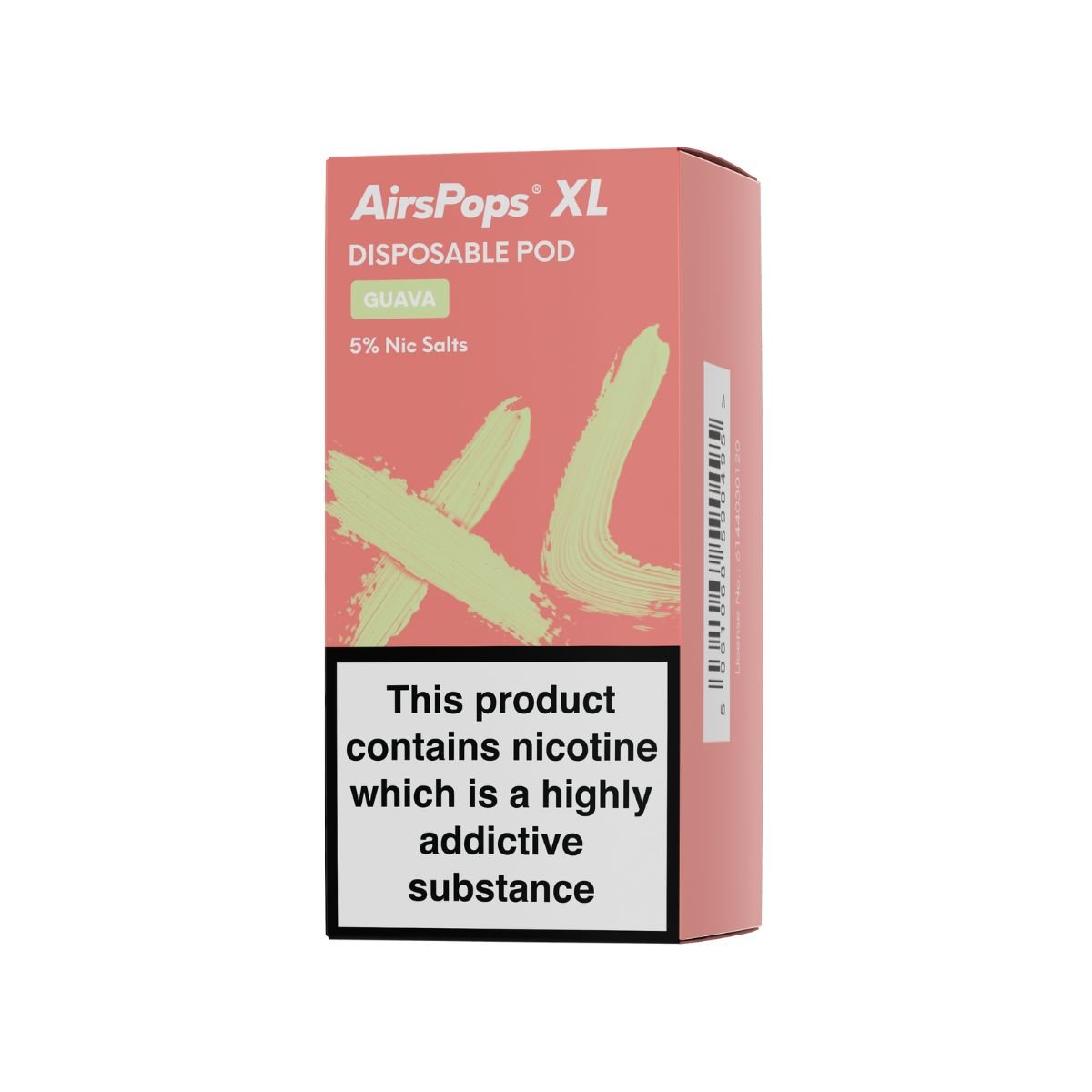 Guava AirsPops XL Prefilled Disposable Pod 10ml - 5% | Airscream AirsPops | Shop Buy Online | Cape Town, Joburg, Durban, South Africa