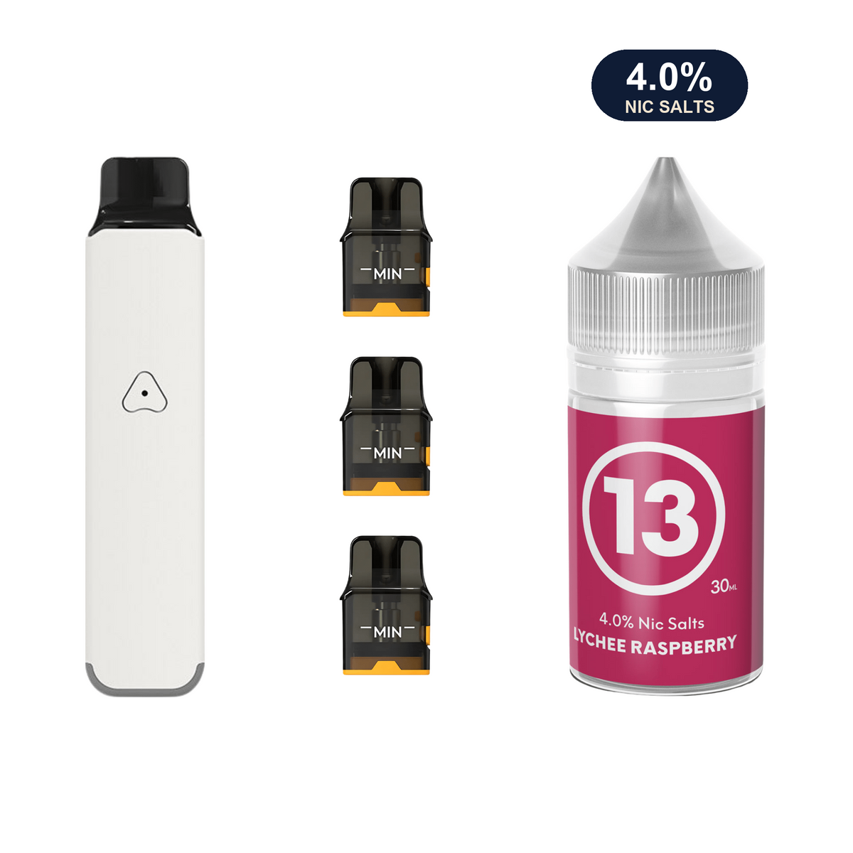 Ivory White #13 Lychee Raspberry AirsPops Pro LITE Bundle
