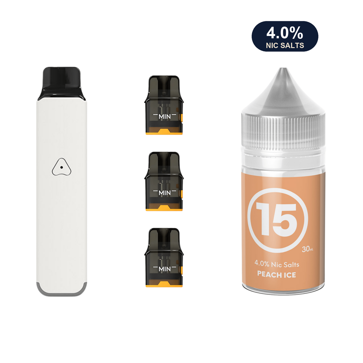 Ivory White #15 Peach Ice AirsPops Pro LITE Bundle