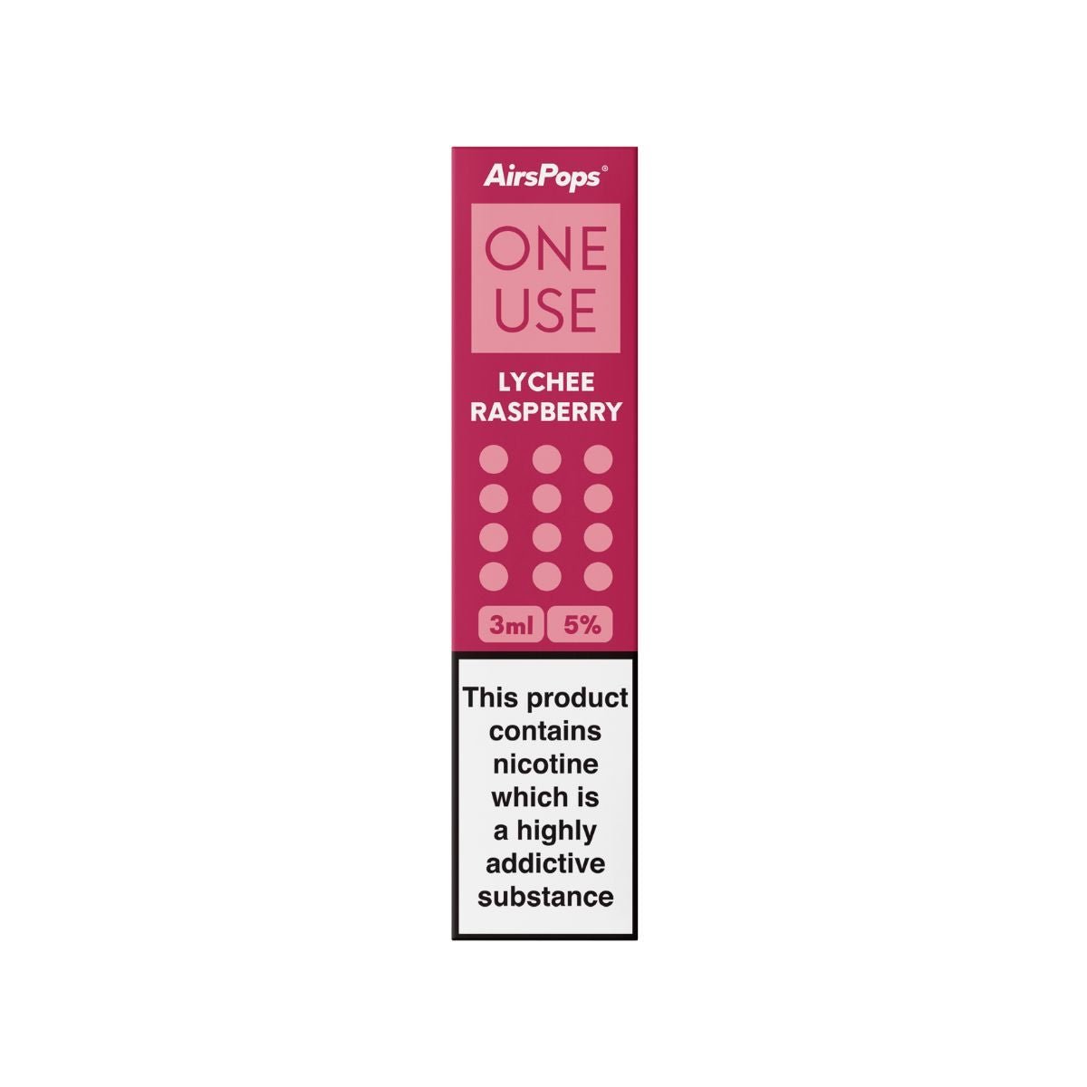 Lychee Raspberry | Airscream AirsPops ONE USE 3ml 3.6%