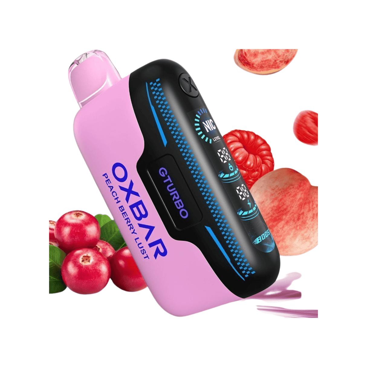 Peach Berry Lust Oxbar G Turbo 36k Disposable Vape - 5% | Oxbar | Shop Buy Online | Cape Town, Joburg, Durban, South Africa