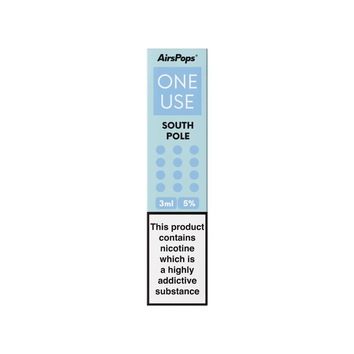 South Pole Airscream AirsPops ONE USE 3ml Disposable Vape - 5% | Airscream AirsPops | Shop Buy Online | Cape Town, Joburg, Durban, South Africa