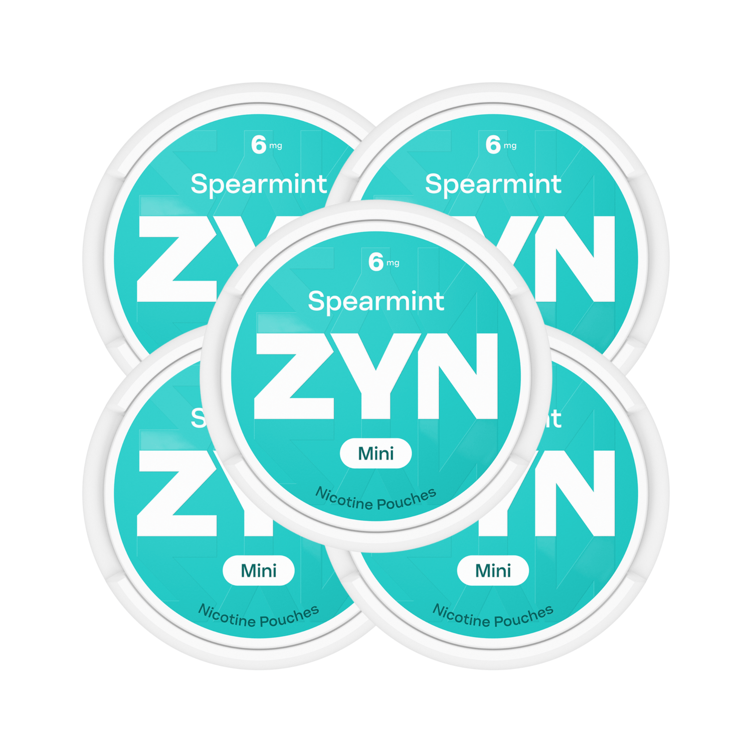 Spearmint 5 - Pack ZYN Mini Strong Nicotine Pouches - 6mg | ZYN | Shop Buy Online | Cape Town, Joburg, Durban, South Africa