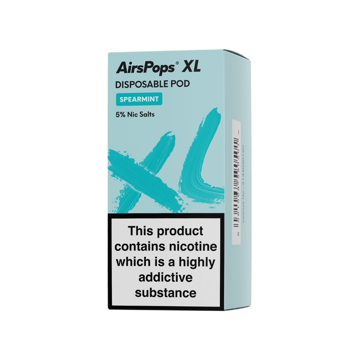 Spearmint AirsPops XL Prefilled Disposable Pod 10ml - 5% | Airscream AirsPops | Shop Buy Online | Cape Town, Joburg, Durban, South Africa