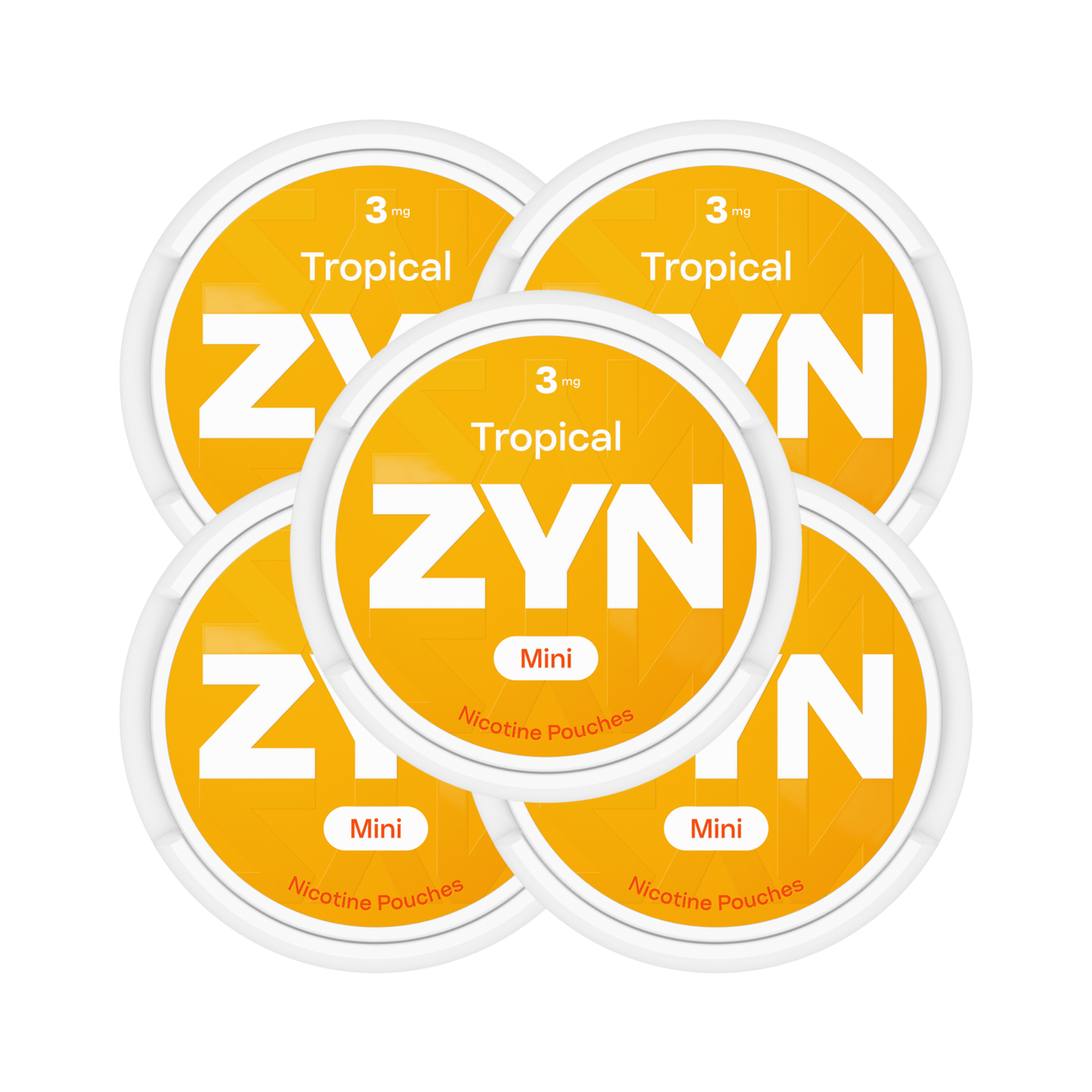 Tropical 5 - Pack ZYN 3mg Medium Nicotine Pouches | ZYN | Shop Buy Online | Cape Town, Joburg, Durban, South Africa