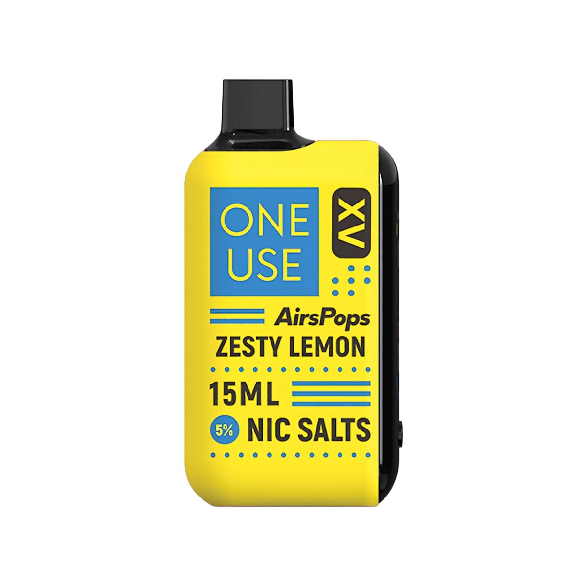 Zesty Lemon Airscream AirsPops ONE USE XV 15ml Disposable Vape - 5% | Airscream AirsPops | Shop Buy Online | Cape Town, Joburg, Durban, South Africa