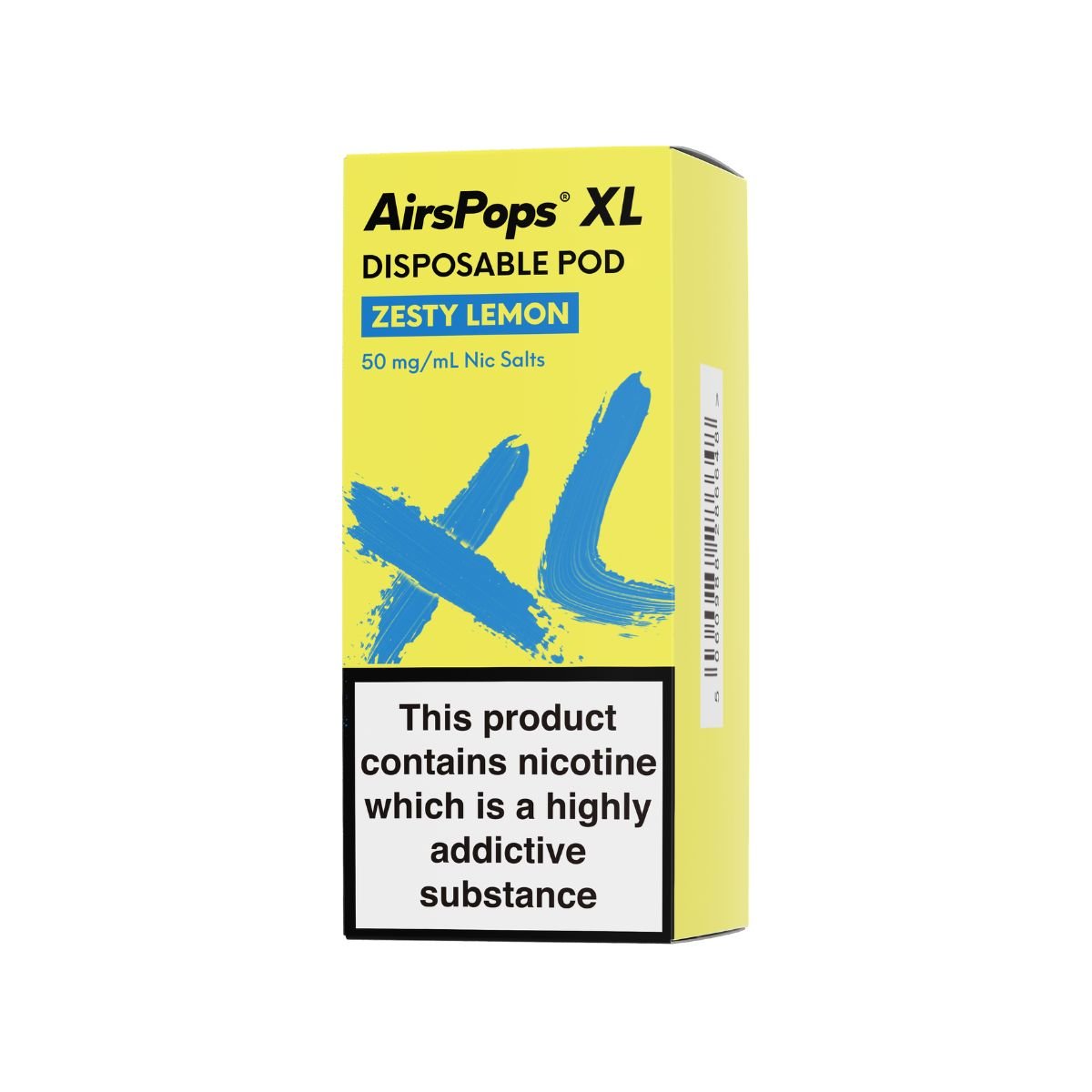 Zesty Lemon AirsPops XL Prefilled Disposable Pod 10ml - 5% | Airscream AirsPops | Shop Buy Online | Cape Town, Joburg, Durban, South Africa