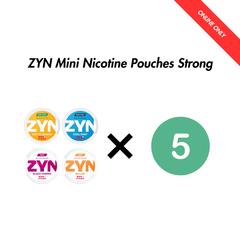 5-Pack ZYN Mini Nicotine Pouches Bundle - Strong