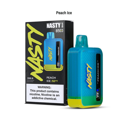 Peach Ice Nasty Bar 8500 Disposable Vape - 5% | NASTY | Shop Buy Online | Cape Town, Joburg, Durban, South Africa