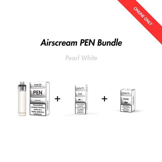 Pearl White 0.4 Ohm Airscream PEN Bundle | Airscream AirsPops | Shop Buy Online | Cape Town, Joburg, Durban, South Africa
