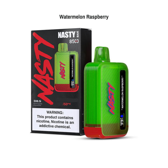 Watermelon Raspberry 🆕 Nasty Bar 8500 Disposable Vape - 5% | NASTY | Shop Buy Online | Cape Town, Joburg, Durban, South Africa