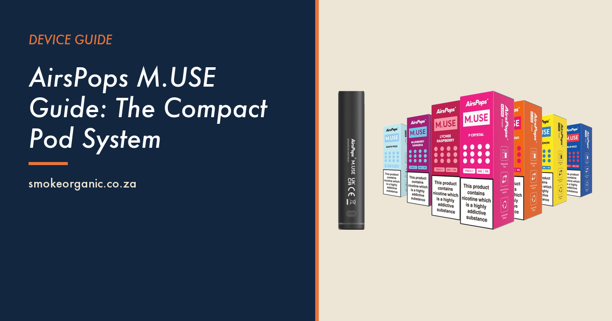 AirsPops M.USE Guide: The Compact Pod System - Smoke Organic Store