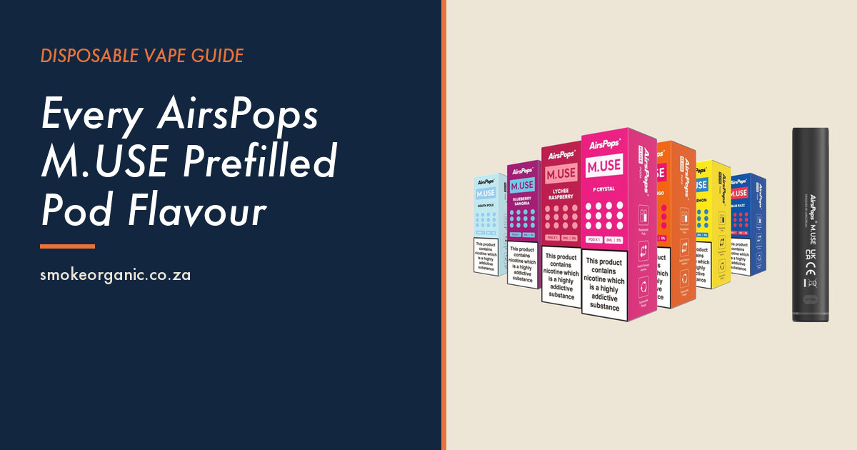 Every AirsPops M.USE Prefilled Pod Flavour - Smoke Organic Store