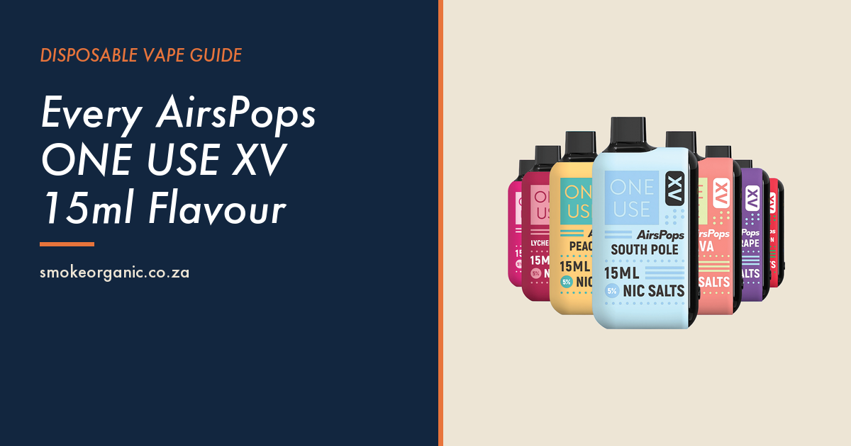 Every AirsPops ONE USE XV 15ml Flavour - Smoke Organic Store