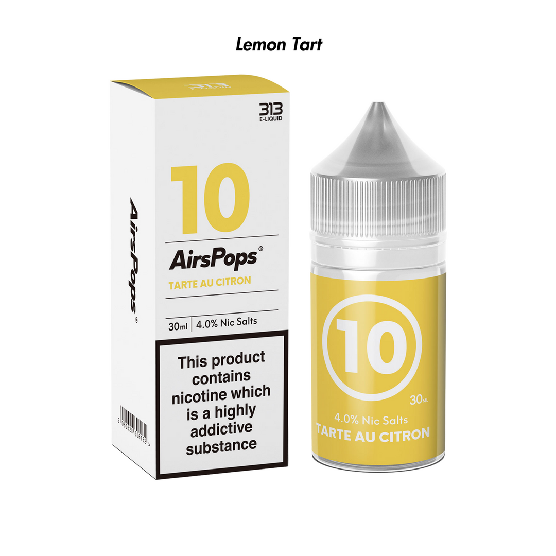 Lemon Tart 313 AirsPops E-Liquid 40mg from The Smoke Organic Store with Fast Delivery in South Africa