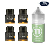 Four AirsPops Pro II / Pro LITE refillable pods with 313 Menthol 1.9% e-liquid