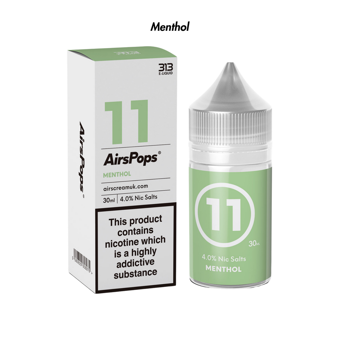 Menthol 313 AirsPops E-Liquid 40mg from The Smoke Organic Store with Fast Delivery in South Africa