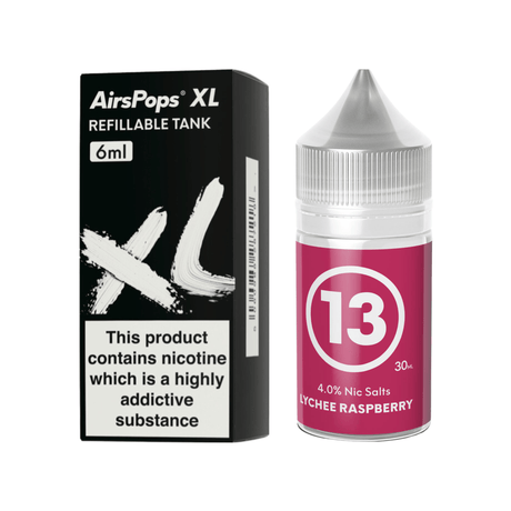 #13 Lychee Raspberry AirsPops XL Refillable Pod & 313 AirsPops E - Liquid Bundle | Airscream AirsPops | Shop Buy Online | Cape Town, Joburg, Durban, South Africa