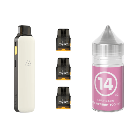 #14 Strawberry Yoghurt Airscream Pro II Device, Refillable Pods and E - Liquid Bundle | Airscream AirsPops | Shop Buy Online | Cape Town, Joburg, Durban, South Africa