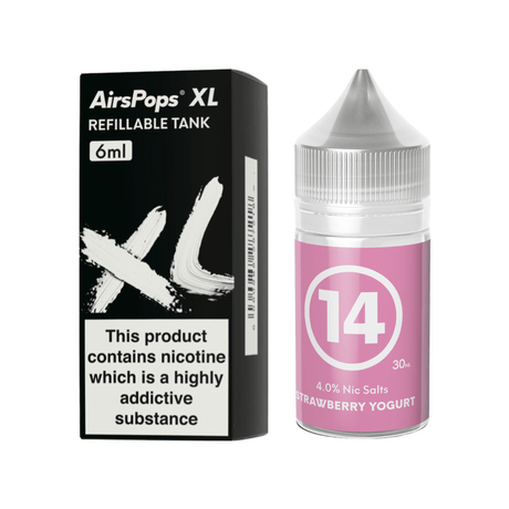 #14 Strawberry Yoghurt AirsPops XL Refillable Pod & 313 AirsPops E - Liquid Bundle | Airscream AirsPops | Shop Buy Online | Cape Town, Joburg, Durban, South Africa