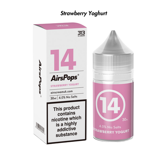 Strawberry Yoghurt 313 AirsPops E-Liquid 30 ml - 4.0% | Airscream AirsPops | Shop Buy Online | Cape Town, Joburg, Durban, South Africa