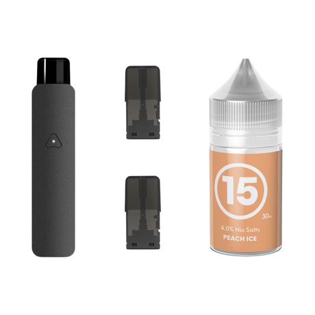 #15 Peach Ice Airscream 7 Device, Refillable Pods and E - Liquid Bundle | Airscream AirsPops | Shop Buy Online | Cape Town, Joburg, Durban, South Africa