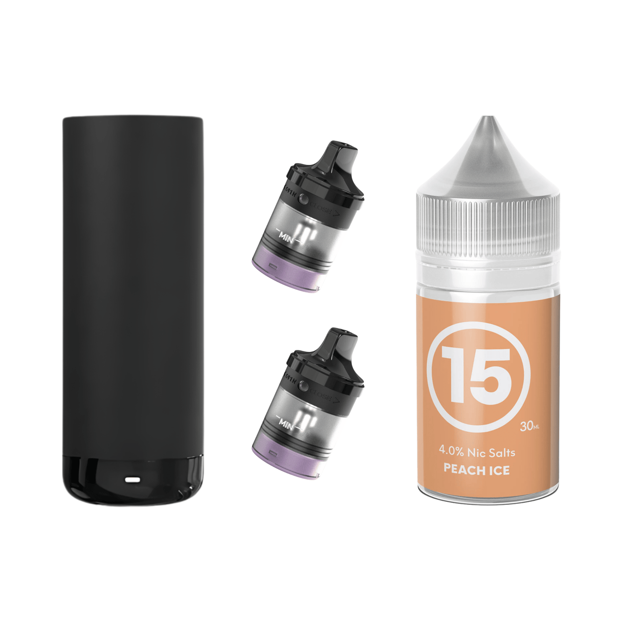 #15 Peach Ice AirsPops XL Device, Refillable Pods, and E - Liquid Bundle | Airscream AirsPops | Shop Buy Online | Cape Town, Joburg, Durban, South Africa