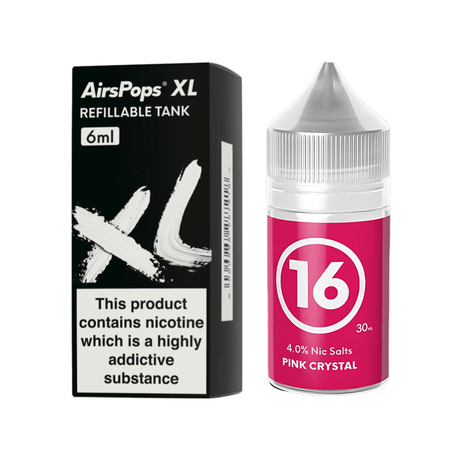 #16 Pink Crystal AirsPops XL Refillable Pod & 313 AirsPops E - Liquid Bundle | Airscream AirsPops | Shop Buy Online | Cape Town, Joburg, Durban, South Africa