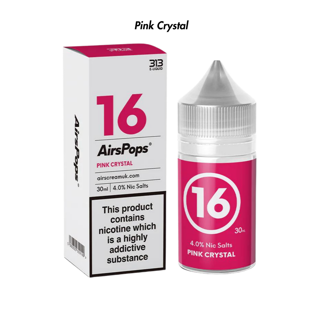 Pink Crystal 313 AirsPops E-Liquid 40mg from The Smoke Organic Store with Fast Delivery in South Africa