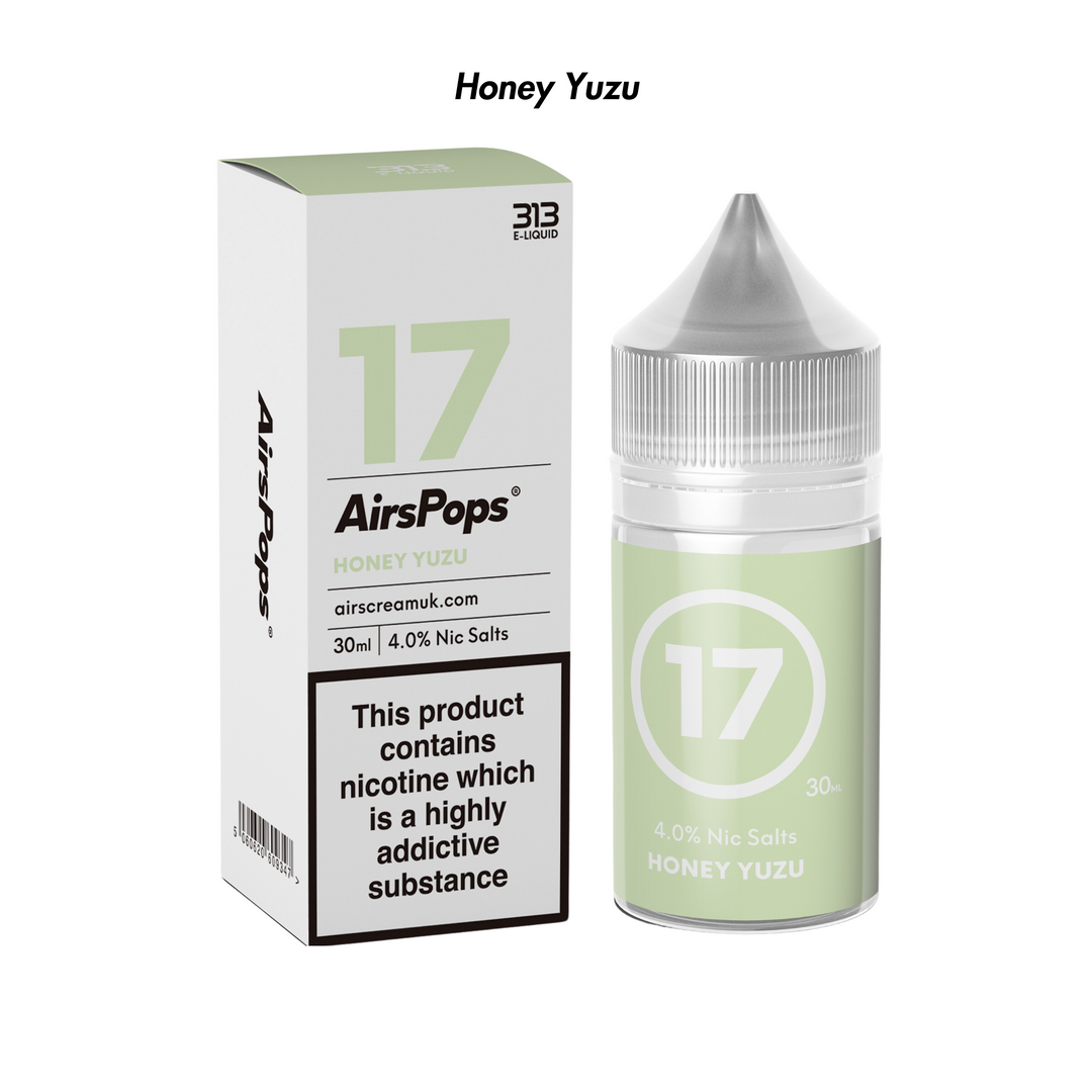 Honey Yuzu 313 AirsPops E-Liquid 40mg from The Smoke Organic Store with Fast Delivery in South Africa