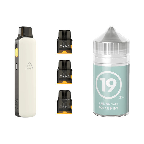 #19 Polar Mint Airscream Pro II Device, Refillable Pods and E - Liquid Bundle | Airscream AirsPops | Shop Buy Online | Cape Town, Joburg, Durban, South Africa