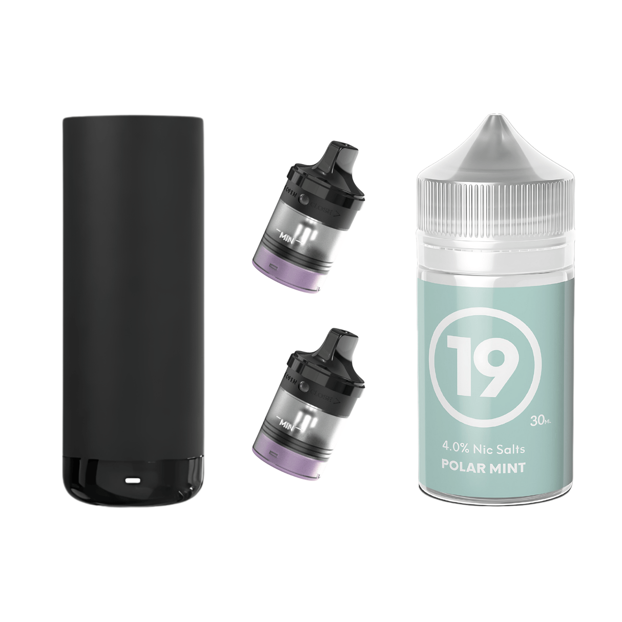 #19 Polar Mint AirsPops XL Device, Refillable Pods, and E - Liquid Bundle | Airscream AirsPops | Shop Buy Online | Cape Town, Joburg, Durban, South Africa