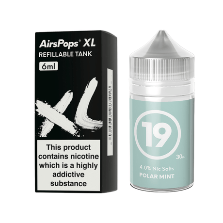 #19 Polar Mint AirsPops XL Refillable Pod & 313 AirsPops E - Liquid Bundle | Airscream AirsPops | Shop Buy Online | Cape Town, Joburg, Durban, South Africa