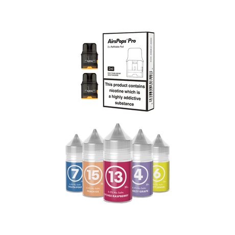 #2 Ocean 11 Toba 🆕 Airscream Pro II / LITE Refillable Pods & 313 AirsPops E - Liquid Bundle | Airscream AirsPops | Shop Buy Online | Cape Town, Joburg, Durban, South Africa