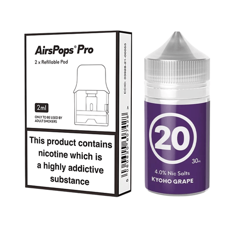 #20 Kyoho Grape Airscream Pro II / LITE Refillable Pods & 313 AirsPops E - Liquid Bundle | Airscream AirsPops | Shop Buy Online | Cape Town, Joburg, Durban, South Africa